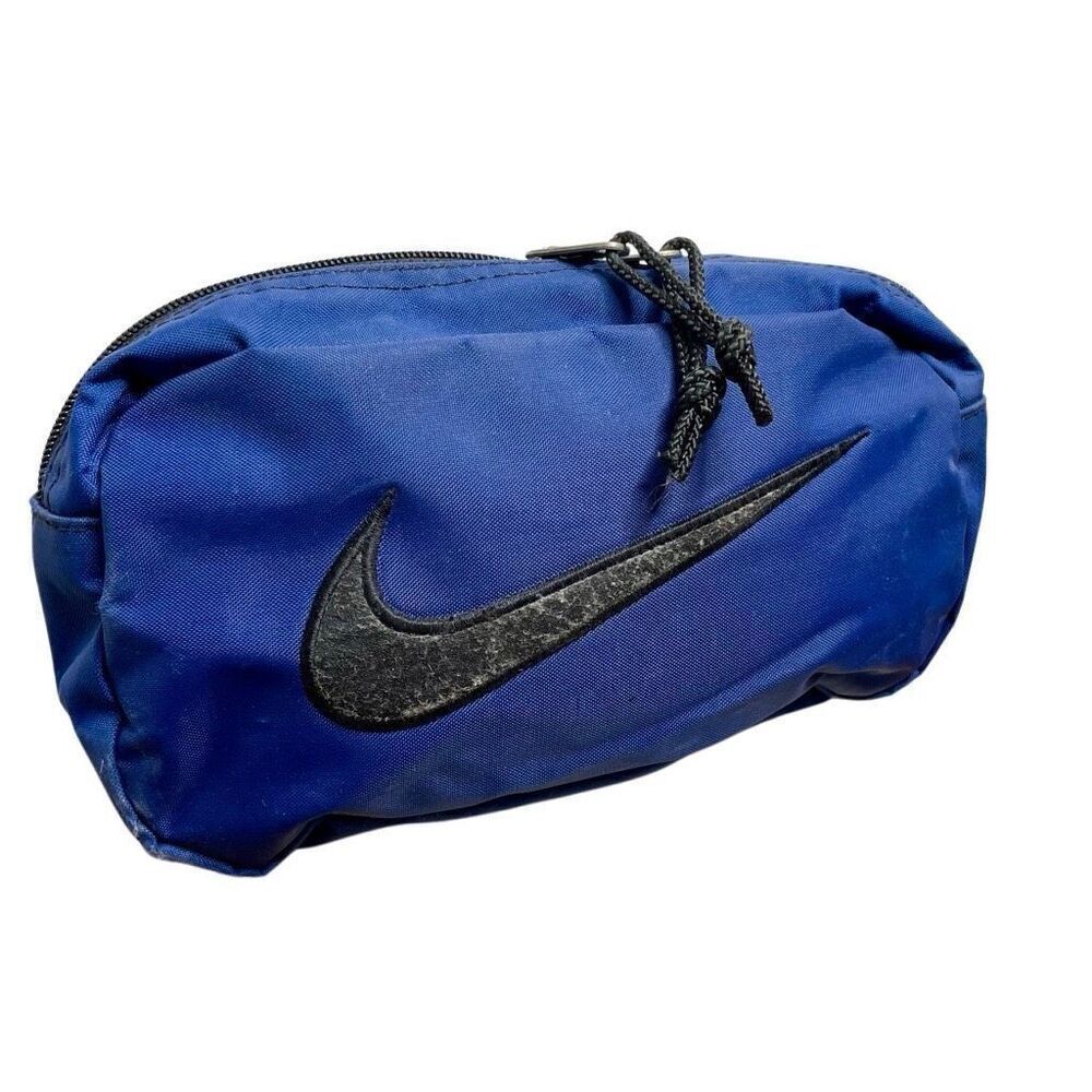 Nike Blue Fanny‎ Pack CrossBody Vintage 90’s Travel Vacation Running Bum Bag